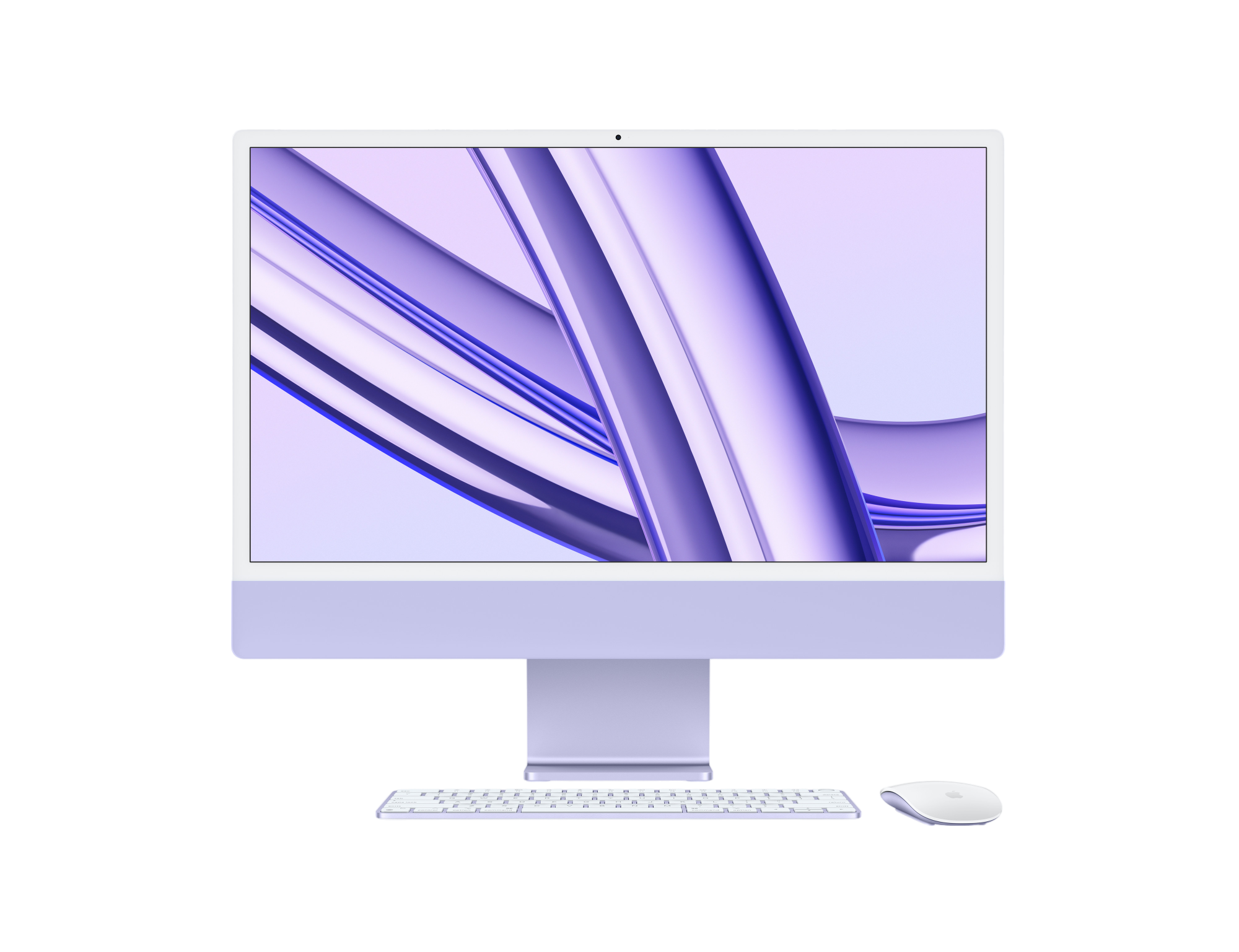 iMac (All In One) 24-inch (2021) MGPP3 - M1 chip 8-Core CPU 8-Core GPU 8GB Unified Memory 256GB SSD Storage, Purple - alAsil